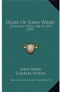 Diary of John Ward