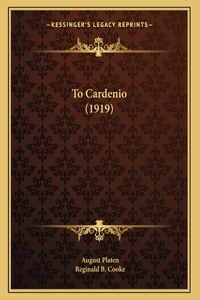 To Cardenio (1919)