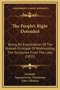 The People's Right Defended
