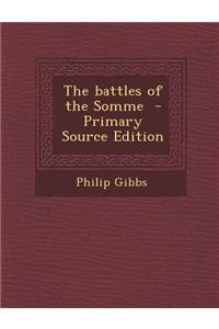 Battles of the Somme