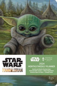 Mandalorian by Thomas Kinkade Studios 12-Month 2024 Monthly/Weekly Planner Calen