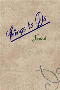 Things to Do Journal