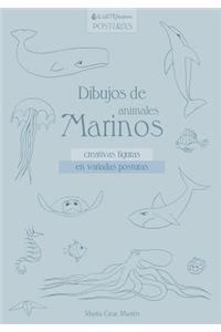 Dibujos de Animales Marinos: Creativas Figuras En Variadas Posturas