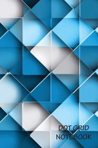 Dot Grid Notebook, Blue Triangle Pattern