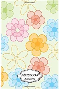 Notebook Journal Dot-grid, Graph, Lined, Blank, No Lined - Flower Design Pattern: Small Pocket Notebook / Journal / Diary: 9