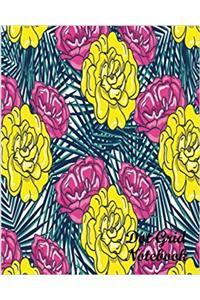 Dot Grid Notebook Flower Wallpaper No.1