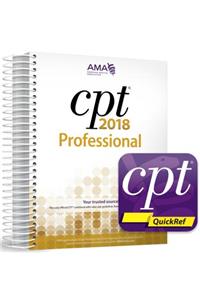 CPT 2018 Professional Codebook and CPT Quickref App Package