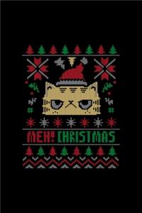 Meowy Christmas: Notebook Blank Lined Ruled 6x9 120 Pages