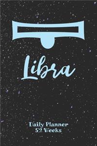 Libra Zodiac Sign - Daily Planner 52 Weeks