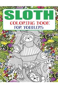 Sloth Coloring Book for Toddlers