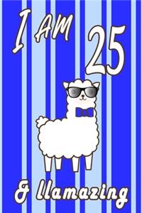 I AM 25 and LLamazing boys journal