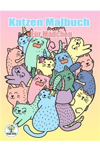 Katzen Malbuch für Mädchen