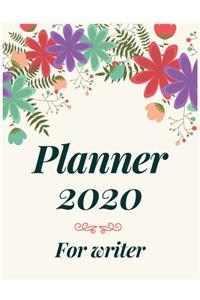 Planner 2020 for Writer