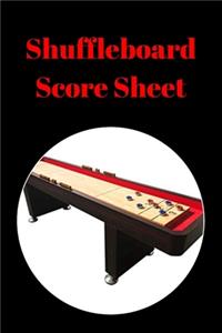 Shuffleboard Score Sheet