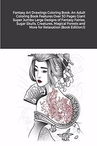 Fantasy Art Drawings Coloring Book