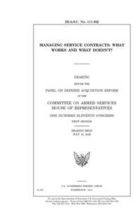 Managing service contracts