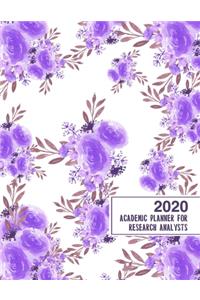 2020 Academic Planner for Research Analysts