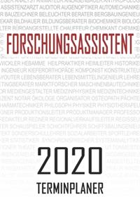 Forschungsassistent - 2020 Terminplaner