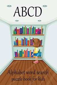 ABCD alphabet word search puzzle book for kids