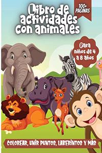 Libro De Actividades Con Animales Para Niños