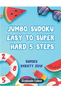 Jumbo Sudoku Easy to Super Hard 5 Steps