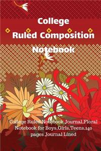 College Ruled Composition Notebook