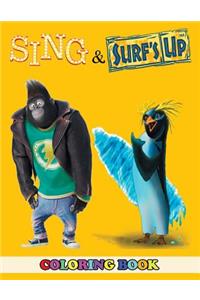 Sing and Surfs Up Coloring Book: 2 in 1 Coloring Book for Kids and Adults, Activity Book, Great Starter Book for Children with Fun, Easy, and Relaxing Coloring Pages