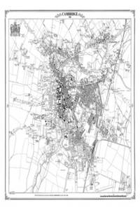 Cambridge 1886 Heritage Cartography Victorian Town Map