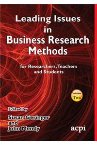 Leading Issues in Business Research Methods Volume 2