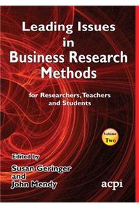 Leading Issues in Business Research Methods Volume 2