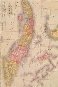 Antique Map of Cuba its Provinces Journal