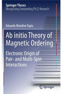 AB Initio Theory of Magnetic Ordering