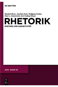 Rhetorik Und Subjektivitat