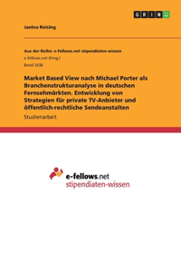 Market Based View nach Michael Porter als Branchenstrukturanalyse in deutschen Fernsehmärkten. Entwicklung von Strategien für private TV-Anbieter und öffentlich-rechtliche Sendeanstalten