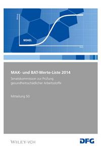 MAK- und BAT-Werte-Liste 2014