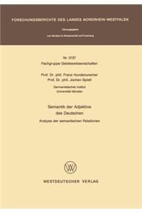 Semantik der Adjektive des Deutschen