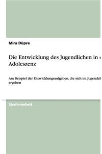 Die Entwicklung Des Jugendlichen in Der Adoleszenz