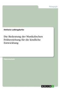 Bedeutung der Musikalischen Früherziehung für die kindliche Entwicklung