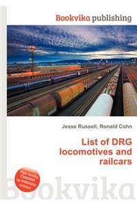 List of Drg Locomotives and Railcars