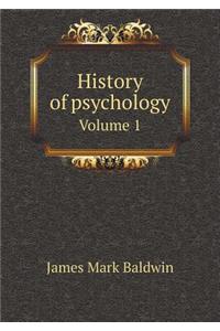 History of Psychology Volume 1