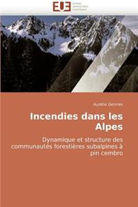 Incendies dans les alpes