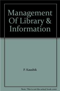 Management Of Library & Information