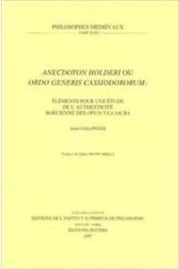 Anecdoton Holderi ou Ordo Generis Cassiodororum