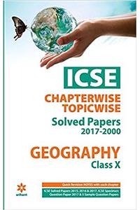 ICSE Chapterwise-Topicwise Solved Papers Geography Class 10th
