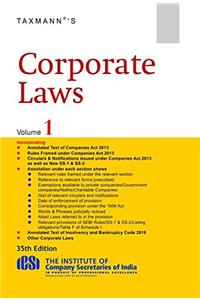 Corporate Laws (Paperback Pocket Edition) (Set of 2 Volumes) (35th Edition 2017)