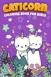 Caticorn Coloring Book For Girls