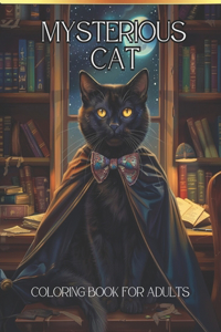 Mysterious cat coloring book