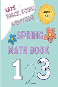 Let's Trace, Count and Color Spring Math Book