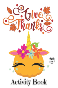 Thanksgiving Activity Book Ages 3-9