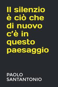 Il silenzio è ciò che di nuovo c'è in questo paesaggio